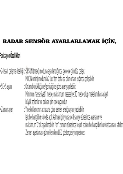 Neon LED Mutfak Dolabı 360 Derece Hareket Algılama Sensörlü Gecegündüz Ayarlı Neon LED fırsatları