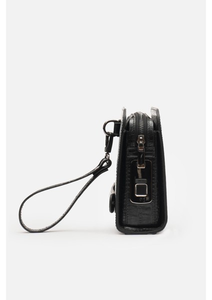 Mafı Imza %100 Hakiki Siyah Croco Deri Biyometrik El Çantası (Parmak Izi Kilitli) fırsatları