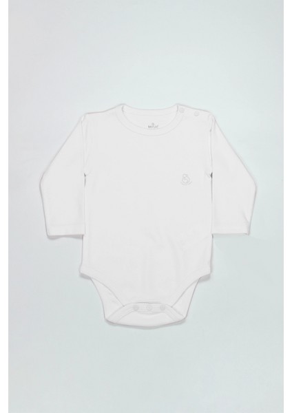 Bistyle Natural Basic Style Uzun Kol Body 17104 Beyaz