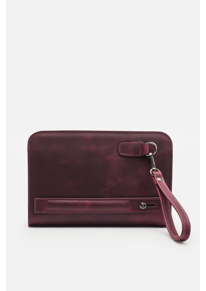 Mafı Imza %100 Hakiki Bordo Deri Biyometrik El Çantası (Parmak Izi Kilitli) modelleri