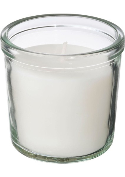 Bardakta Kokulu Mum, Beyaz, 20 Saat, Temiz Çamaşır