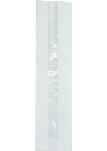 Kese Beyaz Sülfit Pencereli 9,5X37X5,5 cm Baget 5 kg
