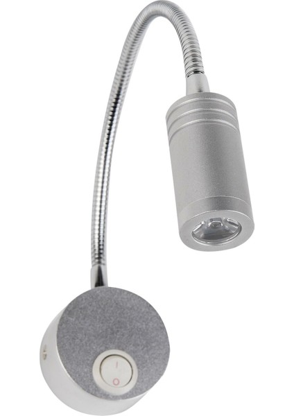 Horoz TURNA-3W 4200K LED Aplik (Gümüş Kasa)