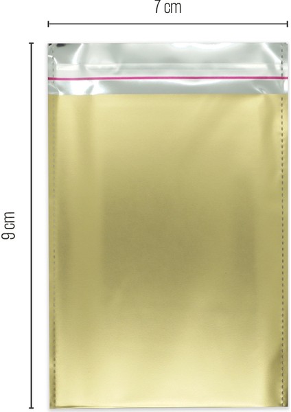 7*9 Gold Lüx Metalize Hediye Paketi 250 Adet