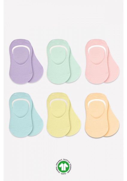 Bistyle 6'lı Mix Babet Çorap 30101 Lila
