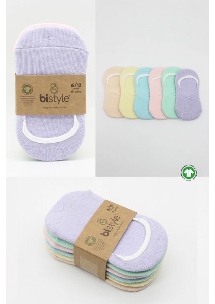 Bistyle 6'lı Mix Babet Çorap 30101 Lila