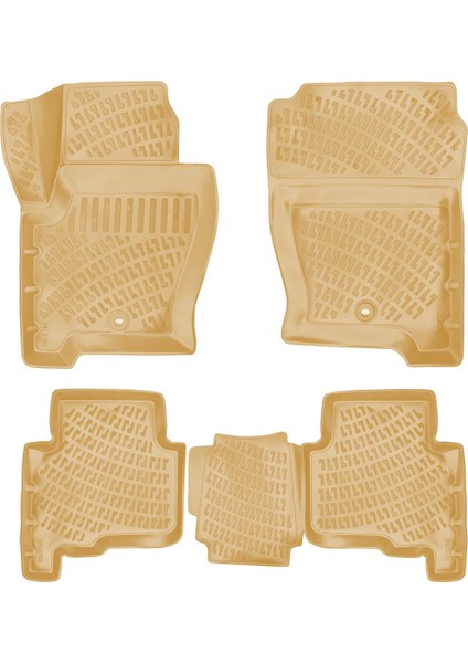 Rizline Land Rover Discovery 2004-2009 Ile Uyumlu 3D Havuzlu Paspas Bej