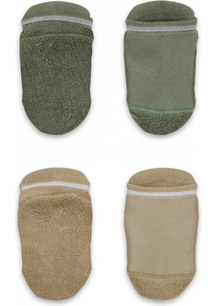 Bistyle 2'li Altı Havlu Sneakers Kaymaz Çorap 20501 Nil Bej modelleri
