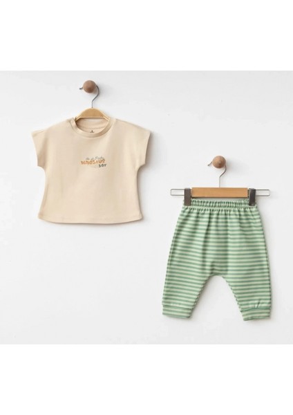 Eslenza Baby Organik 3'lü Çizgi Takım 0046 Yeşil fırsatları