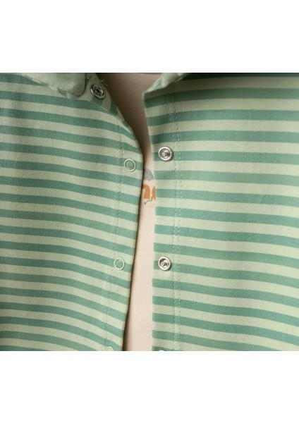 Eslenza Baby Organik 3'lü Çizgi Takım 0046 Yeşil indirimleri