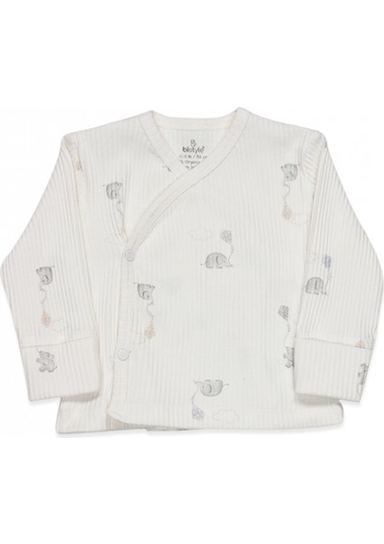 Bistyle Flying Elephant 3'lü Zıbın Takım 13111 Ekru Gri fiyatları