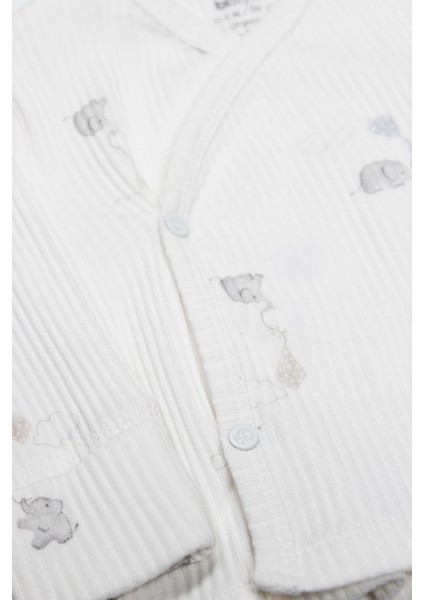 Bistyle Flying Elephant 3'lü Zıbın Takım 13111 Ekru Gri fırsatları