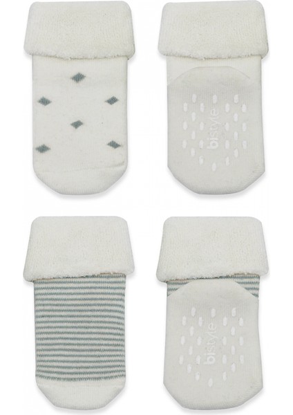 Bistyle 2'li Havlu Soket Kaymaz Çorap 10504 Nil Ekru modelleri