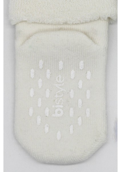 Bistyle 2'li Havlu Soket Kaymaz Çorap 10504 Nil Ekru