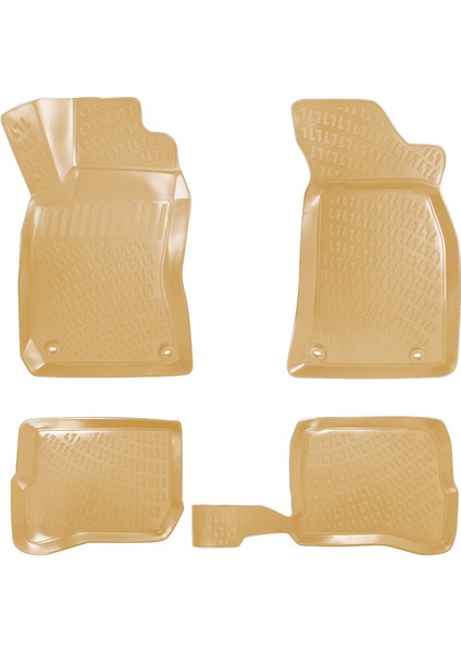Rizline Audi A4 B5 1995-2001 Ile Uyumlu 3D Havuzlu Paspas Bej