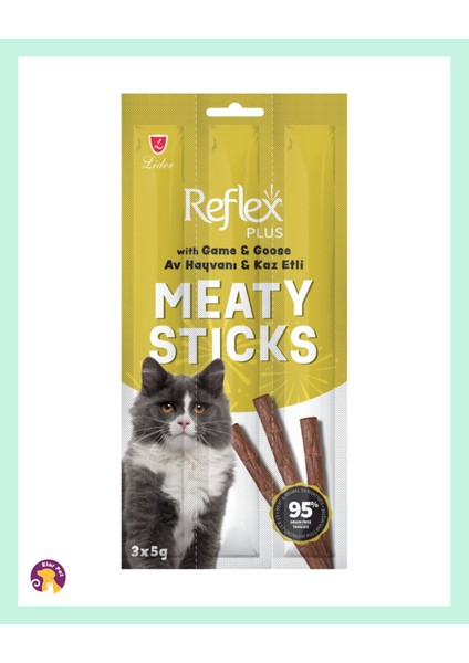 Meaty Sticks Kedi Ödül Çubuğu 3 x 5 gr 6 Paket fırsatları