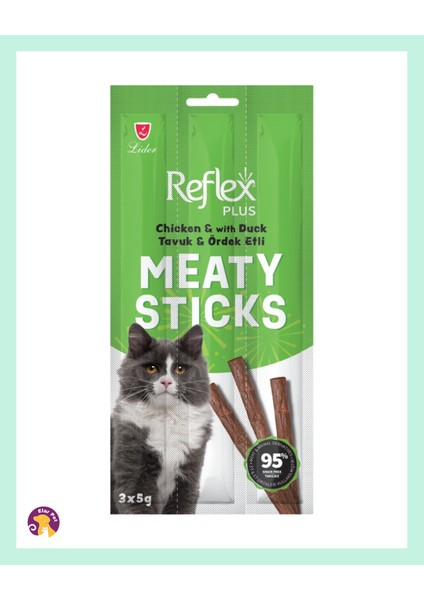 Meaty Sticks Kedi Ödül Çubuğu 3 x 5 gr 6 Paket indirimleri