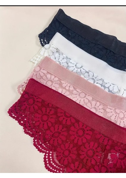 Dantelli Bordo Iç Çamasır Takımı modelleri