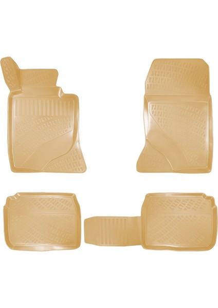 Rizline Mercedes E Serisi W124 1986-1994 Ile Uyumlu 3D Havuzlu Paspas Bej