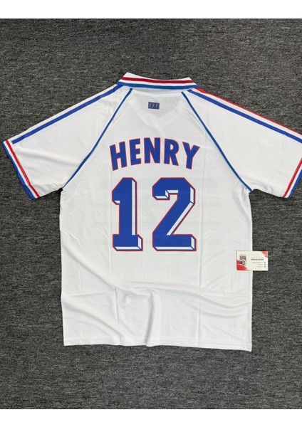 Henry 12 Fransa Yakalı 1998 Nostalji Oversize Beyaz Forması