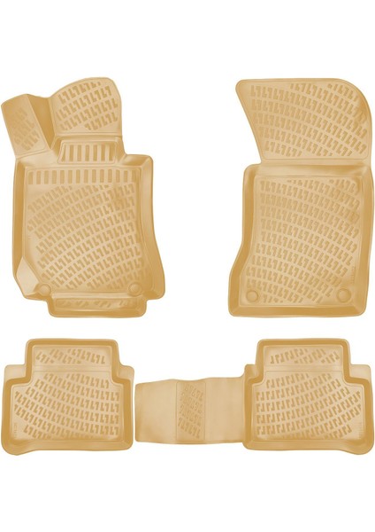 Rizline Mercedes E Serisi W210 1996-2002 Ile Uyumlu 3D Havuzlu Paspas Bej