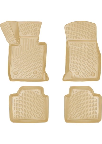 Rizline Bmw 3 Serisi E46 1997-2006 Ile Uyumlu 3D Havuzlu Paspas Bej