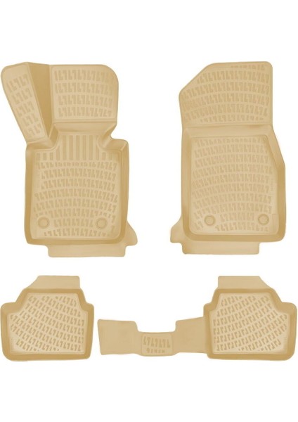 Rizline Bmw 2 Serisi Coupe 2014 Sonrası Ile Uyumlu 3D Havuzlu Paspas Bej