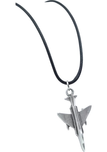 F-4 Phantom Savaş Uçağı Deri Unisex Kolye fiyatları