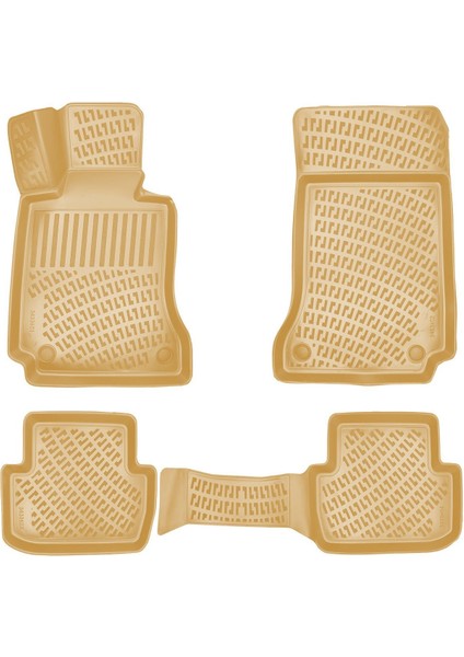 Rizline Mercedes E Serisi W207 Coupe 2010-2017 Ile Uyumlu 3D Havuzlu Paspas Bej