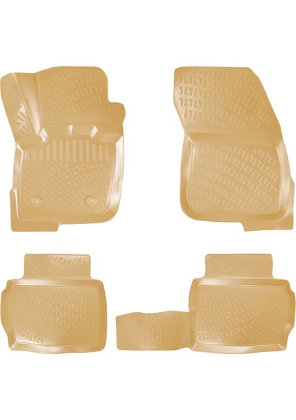 Rizline Ford Mondeo 2014 Sonrası Ile Uyumlu 3D Havuzlu Paspas Bej
