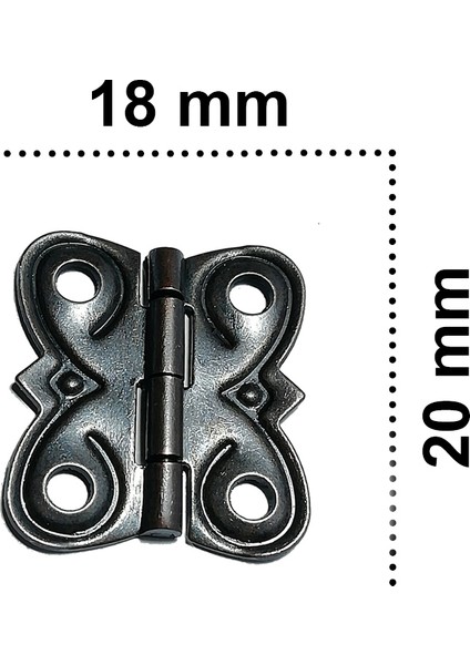 4 Adet Eko Menteşe Oksit Ve Vidaları 20x18 mm Kutu ve Sandık Menteşesi Hobi Maket fiyatları