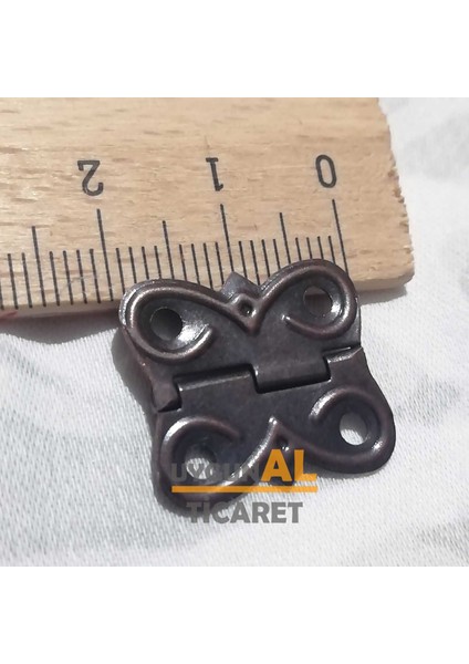 4 Adet Eko Menteşe Oksit Ve Vidaları 20x18 mm Kutu ve Sandık Menteşesi Hobi Maket modelleri