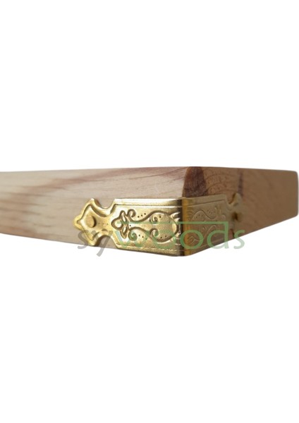 Dekoratif Kutu Kenarı 4 Adet Kutu Sandık Aksesuar Sarı