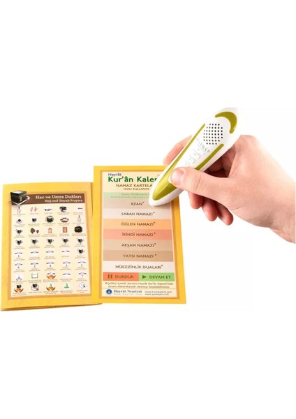 Kuran Okuyan Kalem Seti Kalem Kuran Orta Boy Pembe