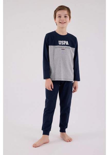 U.s. Polo Assn Uzun Kol Pijama Takım US2220-4 Lacivert fiyatları