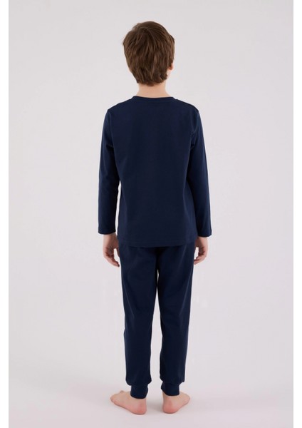 U.s. Polo Assn Uzun Kol Pijama Takım US2220-4 Lacivert fırsatları