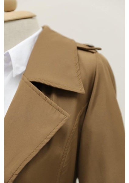 Astarlı Kemerli Trenckot -Taba fırsatları