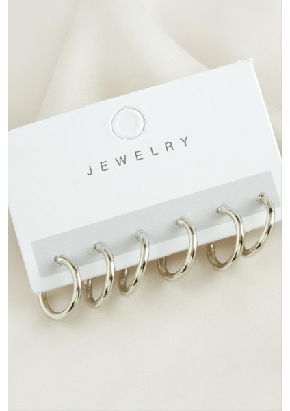 6 Adet Boru Halka Küpe 1,5 cm