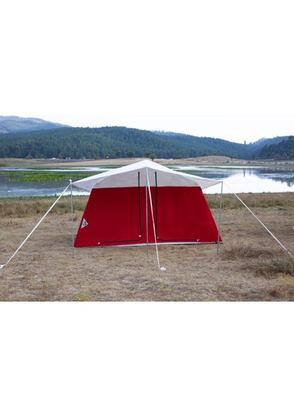 Zeycamping 2 Odalı 4 Mevsimlik Akrilik Kumaş Kamp Orman Dağcı Barınak 7 Kişilik Çadır