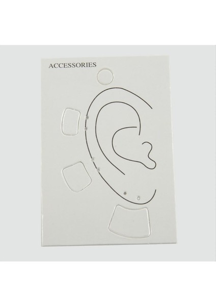 Kıkırdak Küpe Kartı Büyük 100 Adet