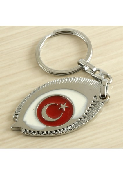 Ay Yıldız Metal Anahtarlık