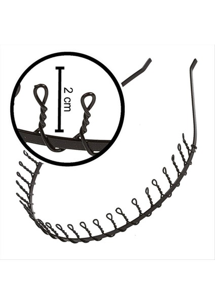 Kıvrımlı Metal Taç