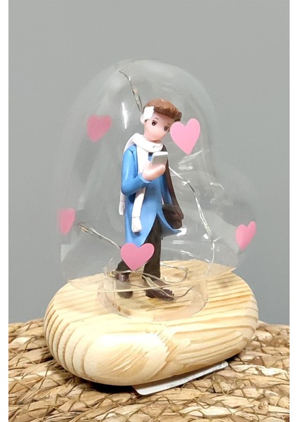 Kalp Işıklı LED Fanus modelleri