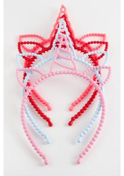 Unicn Kulaklı Plasik Çocuk Taç