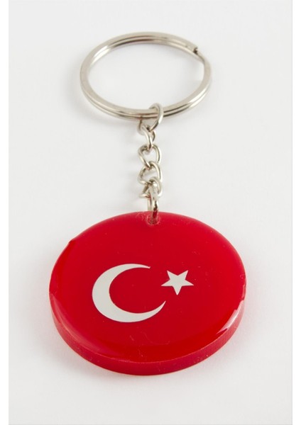 Ay Yıldız Epoksi Anahtarlık