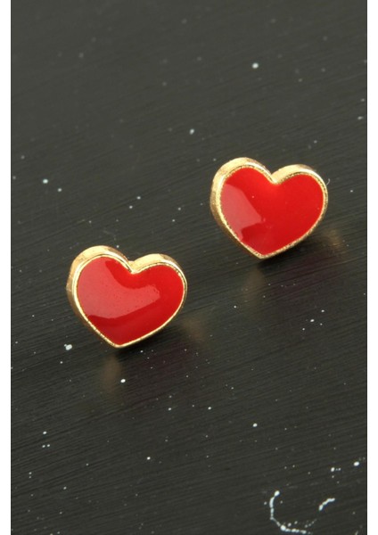 Kalp Mineli Minik Küpe