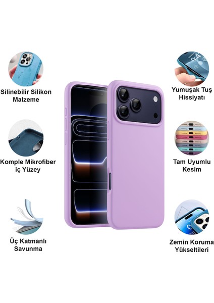 iPhone 17 Pro Kılıf Lansman Premium Silinebilir Silikon fiyatları