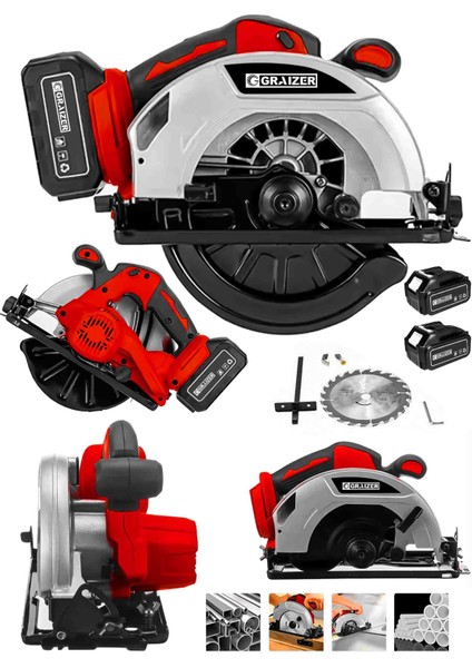 K 21 V Platinum Akülü Çelik Şanzuman Şarjlı Ahşap Sunta Ağaç Kesme Makinası Daire Testere