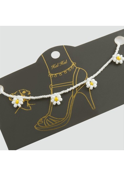 Papatya Kum Boncuk Halhal modelleri