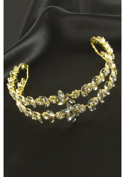 Kristal Taşlı Eğilebilir Saç Aksesuarı